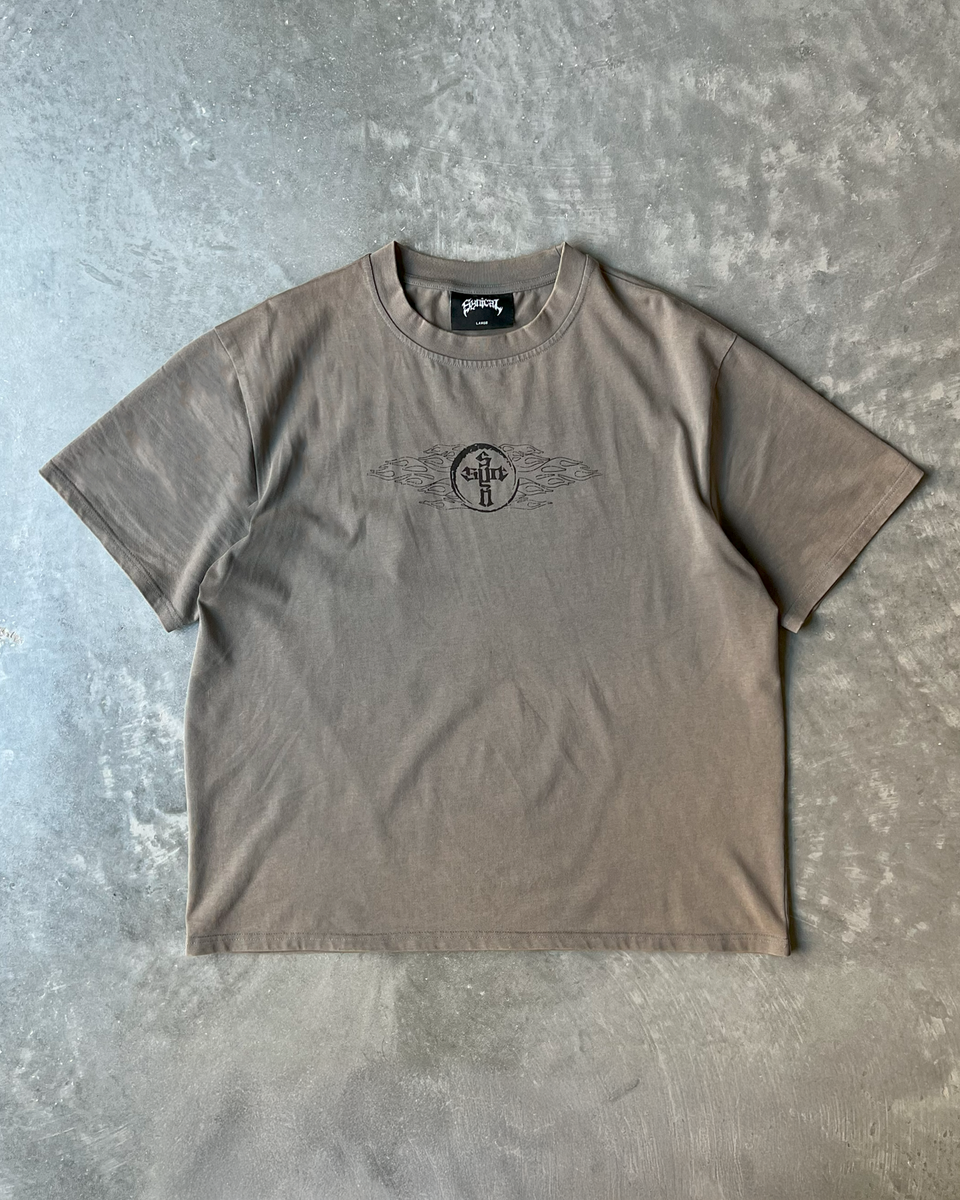 【oan】Circle Chopper Vintage Washed Short Sleeve T-Shirt Chopper Vintage Oversized T-Shirt – TheAnimeCollective