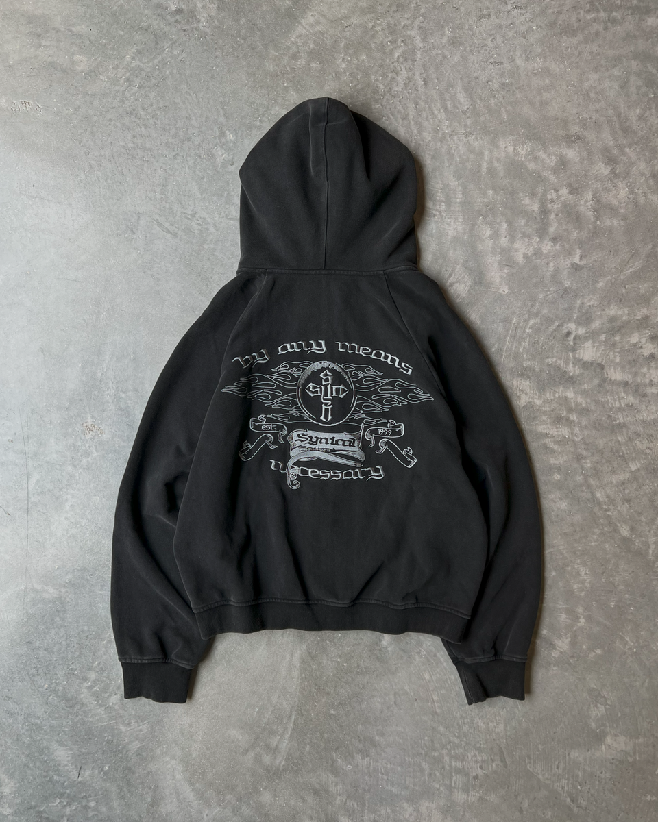 SYNICAL | chopper-zip-up-washed-black