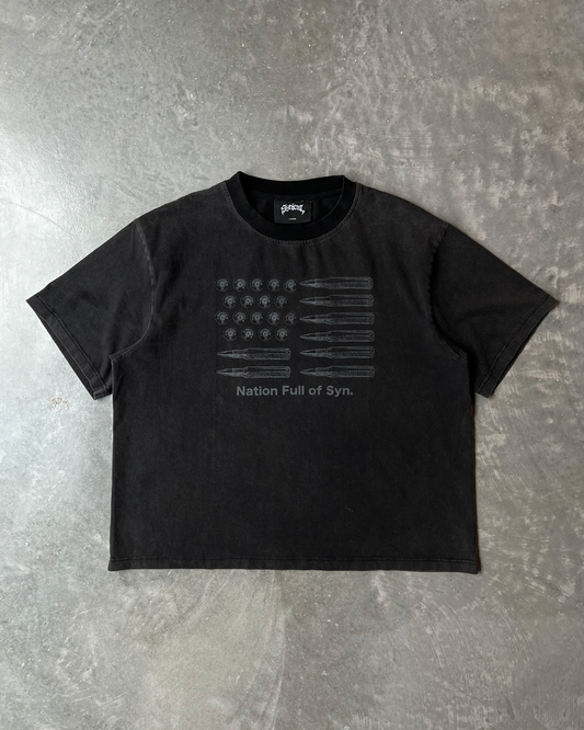 NATION OF SYN TEE [WASH BLACK] *SMS EXCLUSIVE*