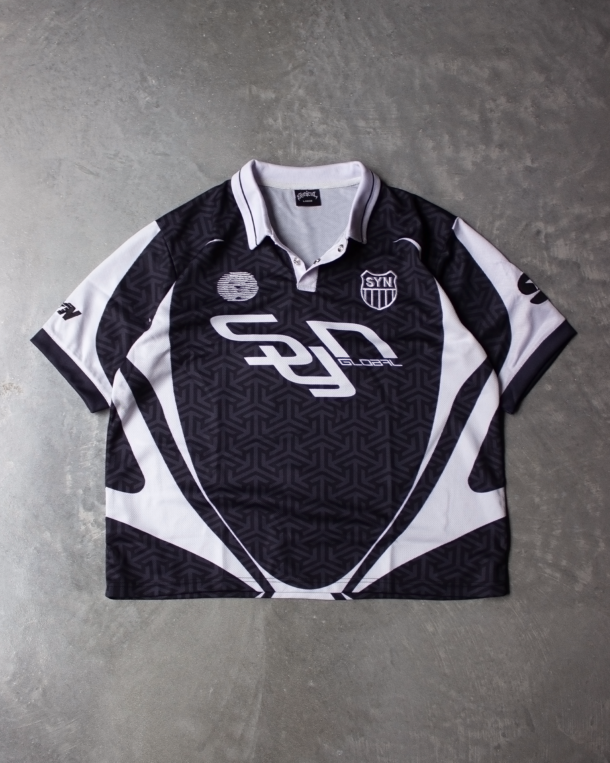 新品未使用 Crest Soccer Jersey black Lsize Crest Soccer Jersey Black Men's - FW24 - US
