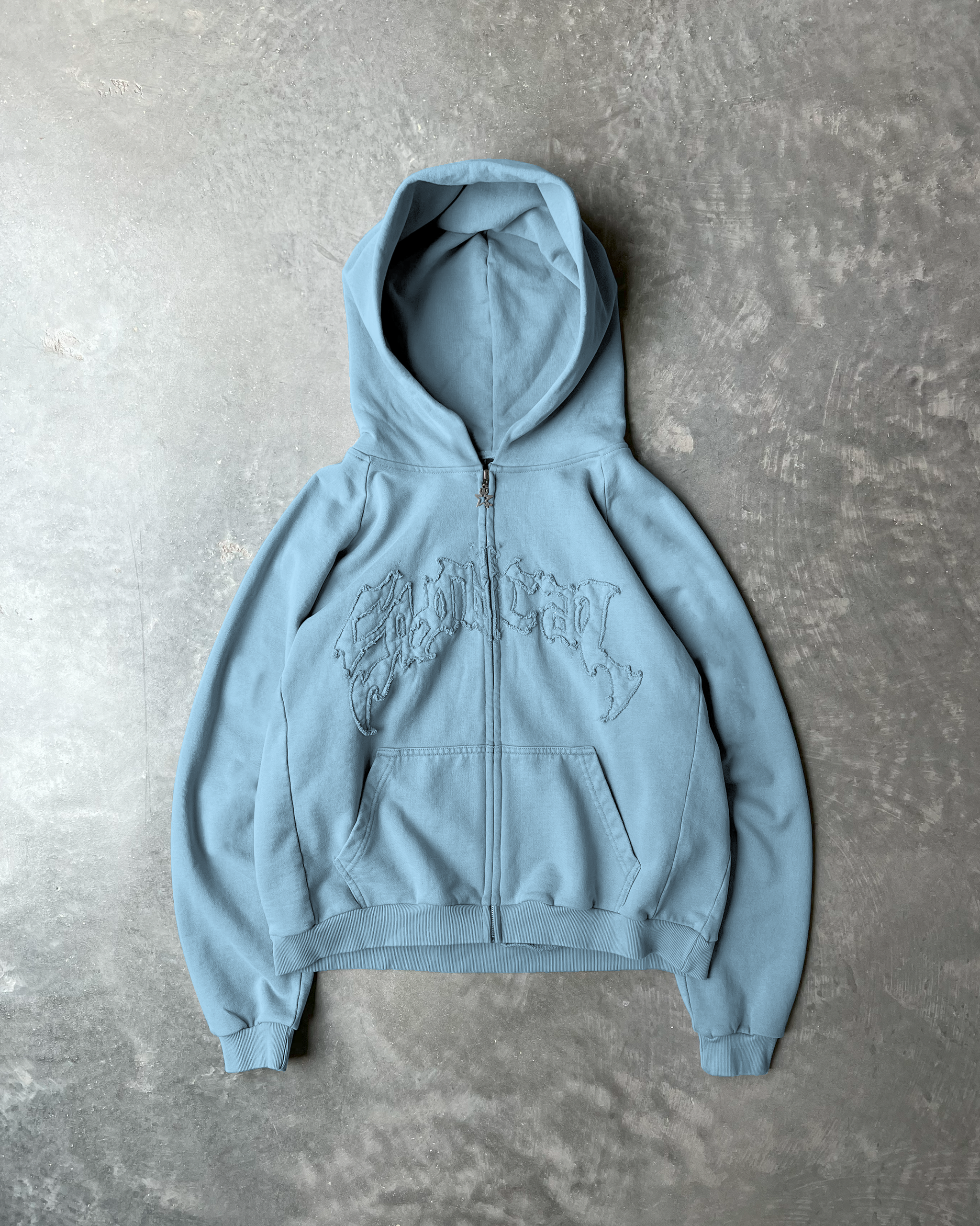 SYNICAL | stitches-zip-up-washed-blue