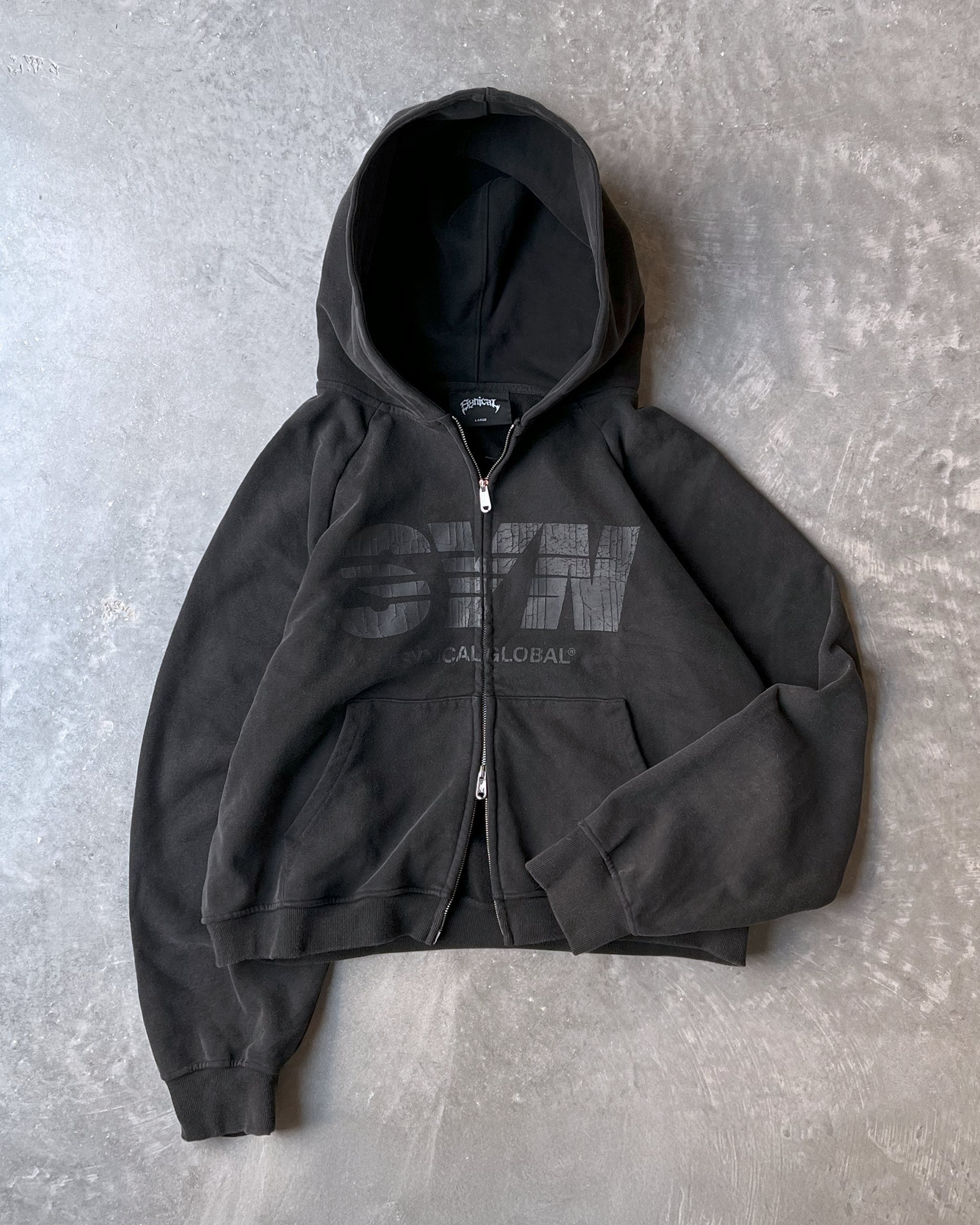 SYNICAL | speed-zip-up-washed-black