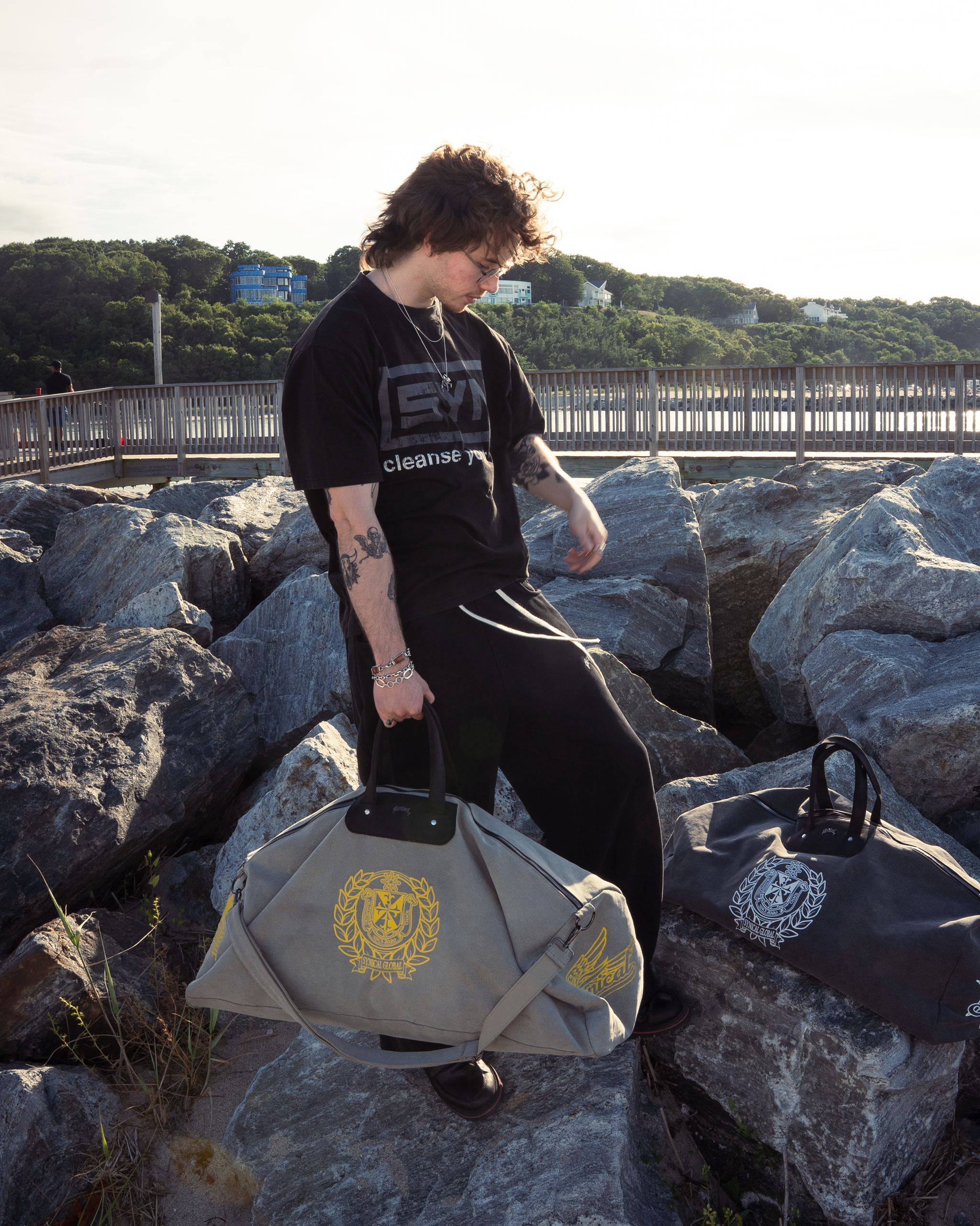 Plage別注　ジェーンスミスSP MILITARY QUILT 2WAYバッグ Maria Quilted Duffel | Oak Leaf – Christy Dawn