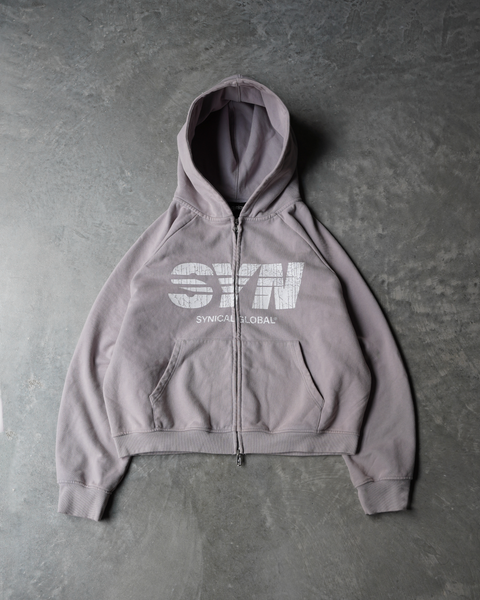 STONE ｜HOODIES/ZIP-UPS (77196012A V2036) Stone Island - Garment-Dyed Logo-Appliquéd Cotton-Jersey Zip