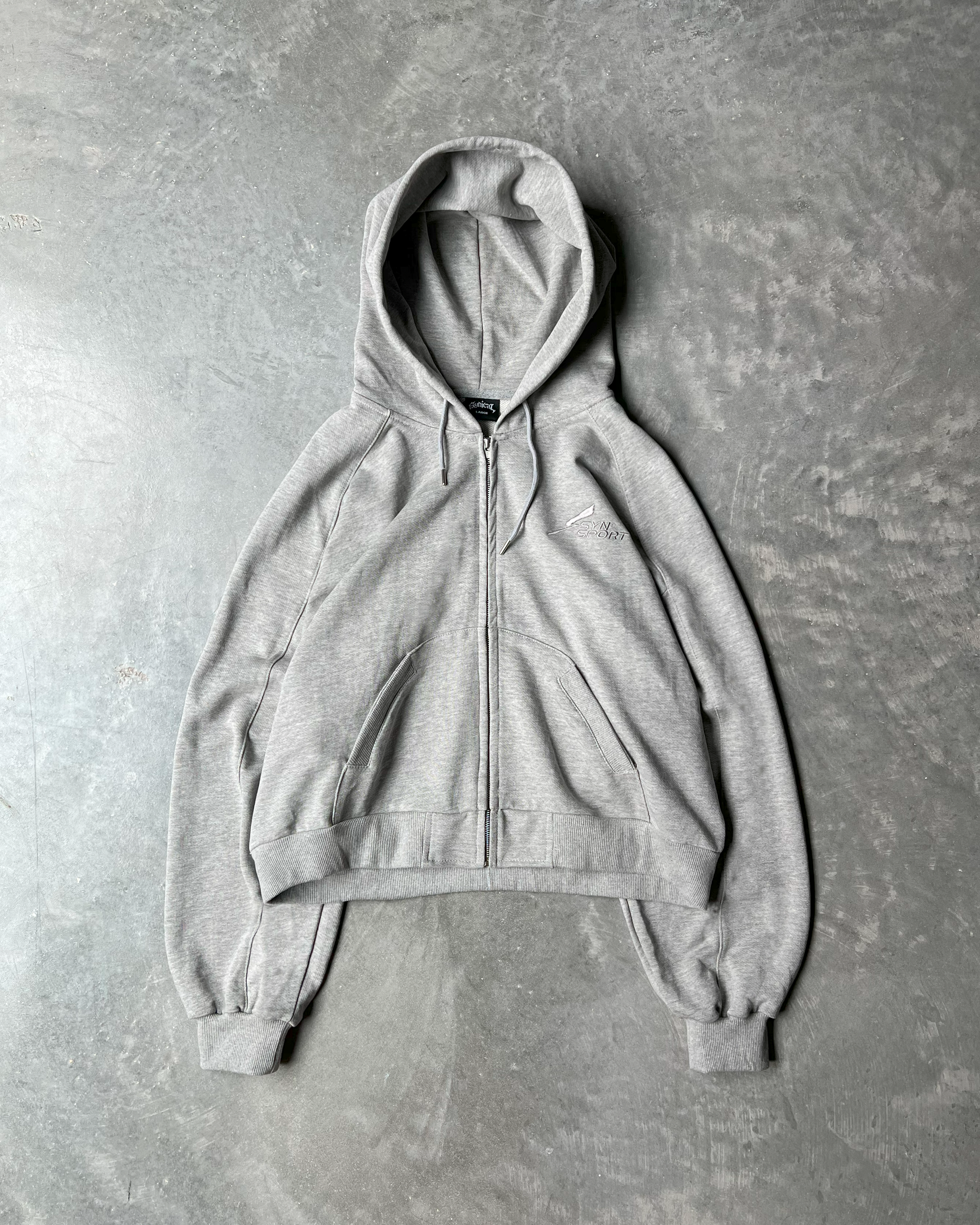 ●ANOTHERYOUTH● bone wing zip-up hoodie - grey ANOTHERYOUTH