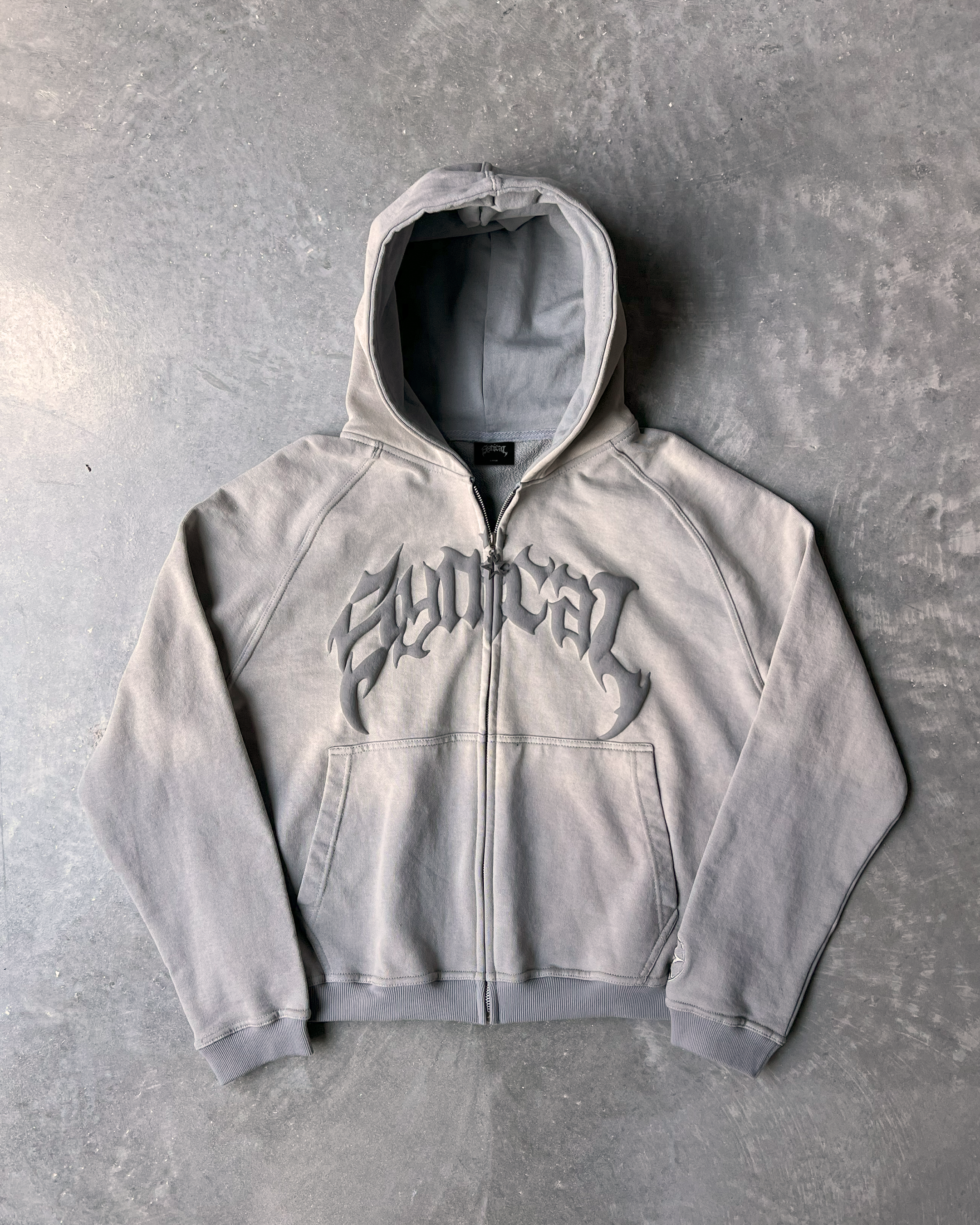 SYNICAL | sun-fade-zip-up-grey