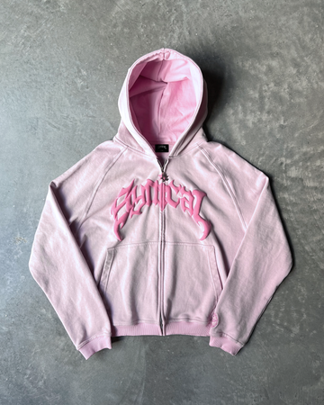 SYNICAL | sun-fade-zip-up-pink